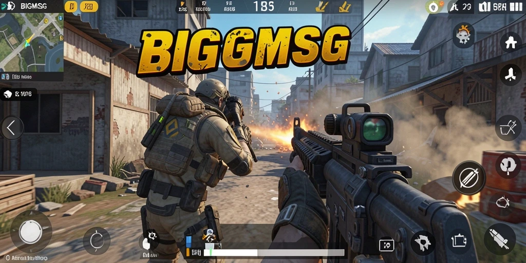Tampilan gameplay BIGMSG yang mendebarkan dan penuh aksi.