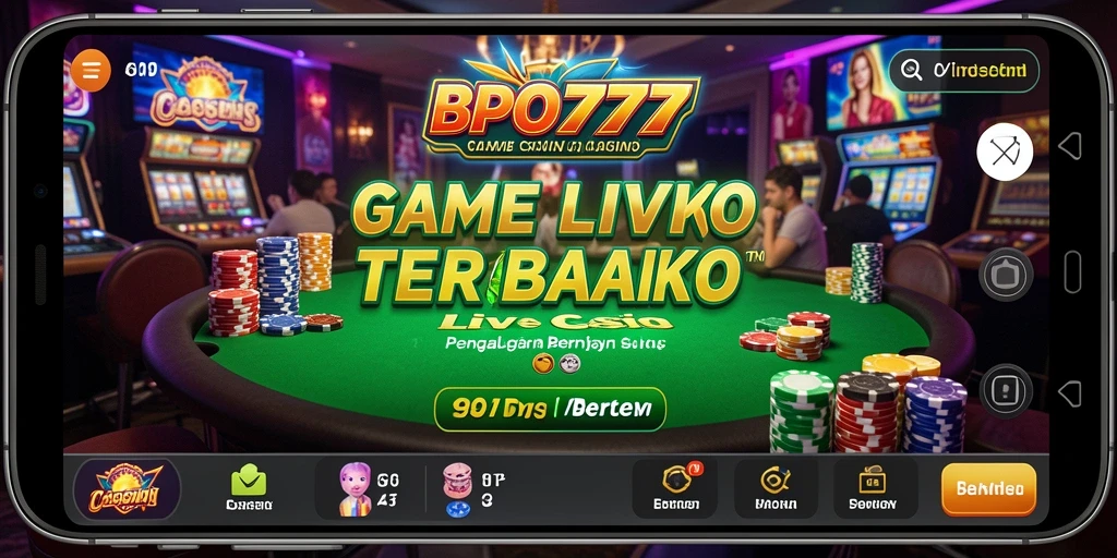 Screenshot gameplay BPO777 menampilkan momen seru saat bermain Live Casino.