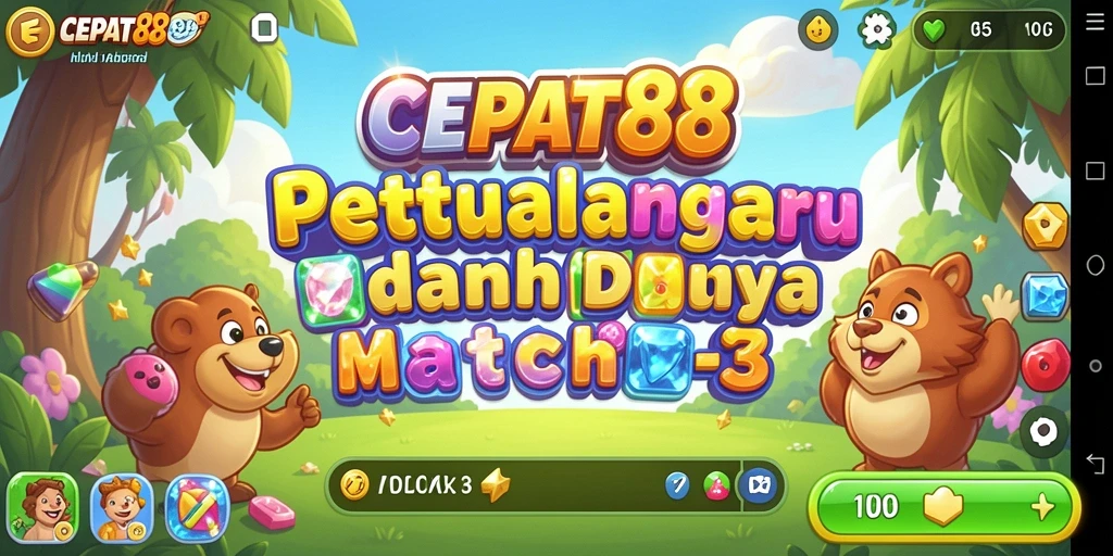 Gambaran gameplay seru dan penuh warna di CEPAT88.
