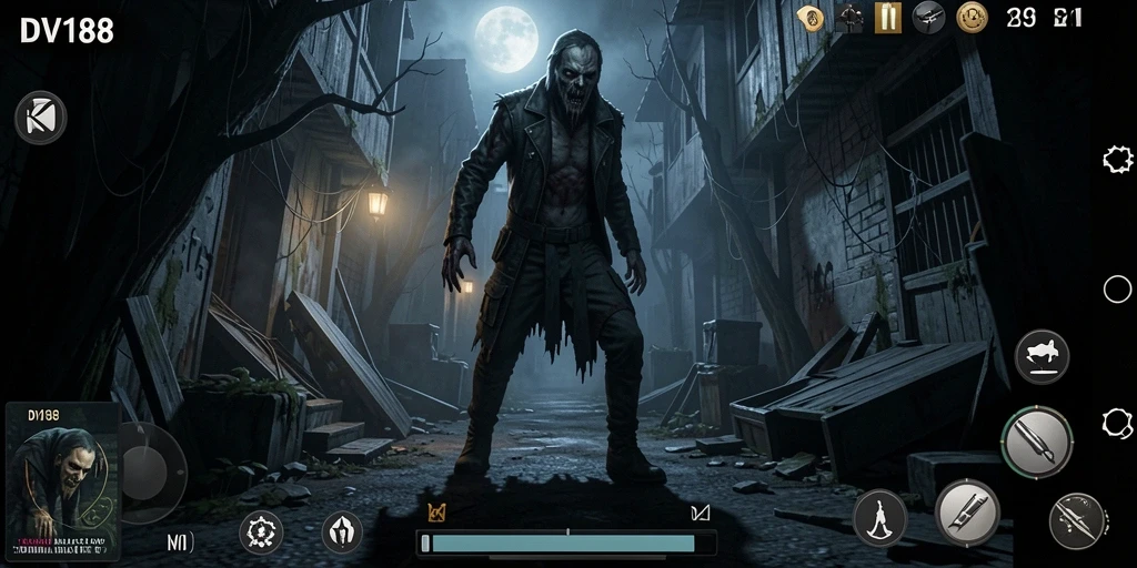 Menampilkan suasana mencekam dalam gameplay DV188.