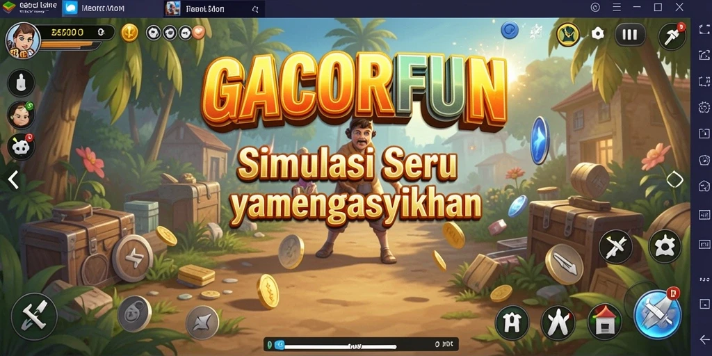 Tampilan gameplay GACORFUN yang menarik dan dinamis.