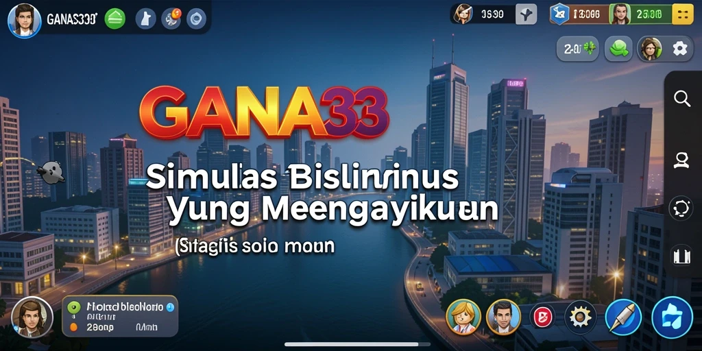 Tampilan dinamis dan menarik dari gameplay Tycoon GANAS33.