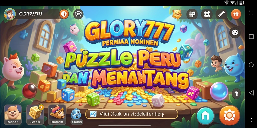 Screenshot GLORY777 menampilkan gameplay Puzzle yang menarik dan menyejukkan.