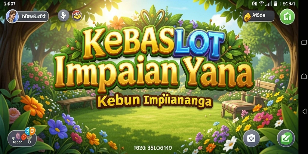 Tampilan gameplay seru dalam IMBASLOT dengan kebun yang subur.