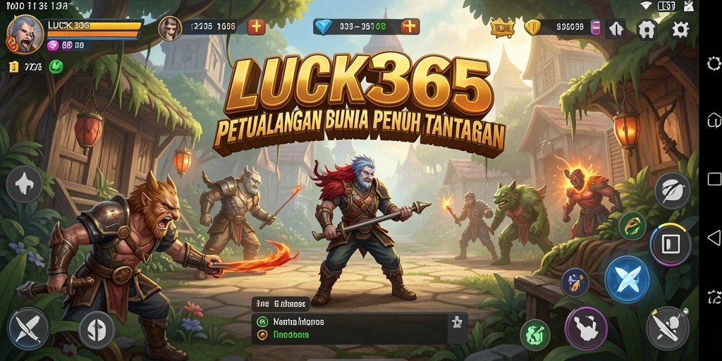 Screenshot gameplay LUCK365 menampilkan karakter dalam petualangan menegangkan.