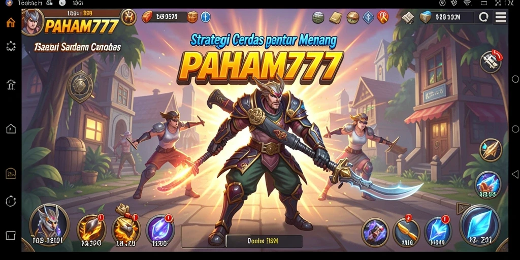 Screenshot gameplay PAHAM777 yang menunjukkan aksi strategi intens.