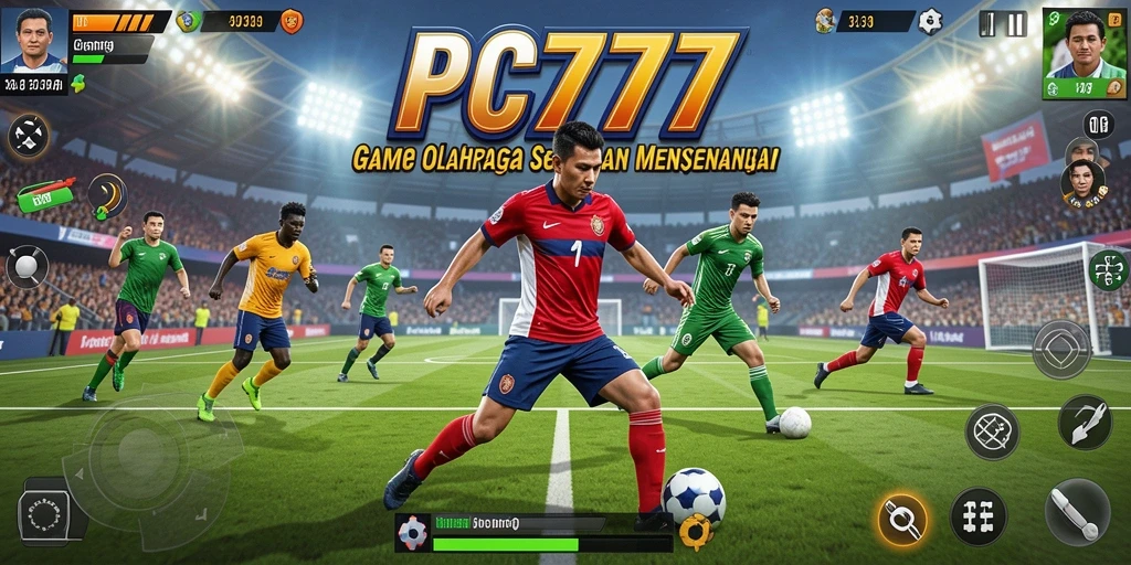 Screenshot PC777 menunjukkan aksi seru dalam berbagai olahraga.