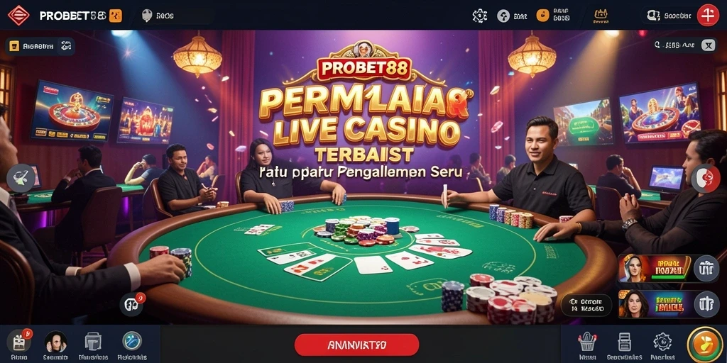 Gameplay Live Casino yang seru dan interaktif di PROBET88.