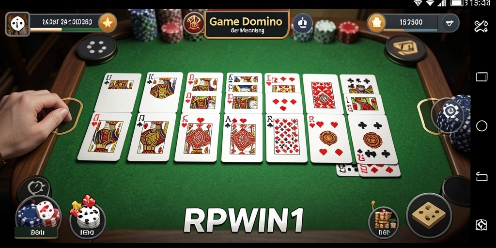 Gameplay seru dari RPWIN1 dalam permainan Domino.