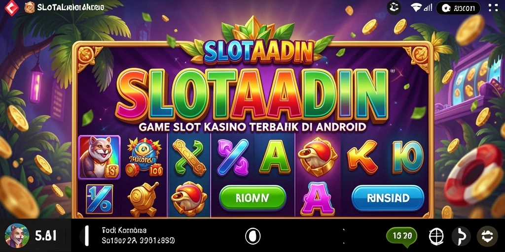 Tampilan gameplay SLOTALADIN dengan grafis memukau dan efek suara yang menarik.